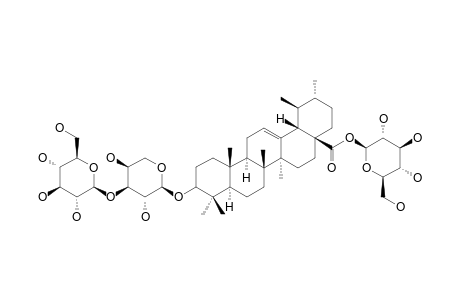 3-O-[BETA-D-GLUCOPYRANOSYL-(1->3)-ALPHA-L-ARABINOPYRANOSYL]-URSOLIC-ACID-28-O-[BETA-D-GLUCOPYRANOSYL]-ESTER