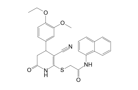 2-[[5-cyano-4-(4-ethoxy-3-methoxy-phenyl)-2-keto-3,4-dihydro-1H-pyridin-6-yl]thio]-N-(1-naphthyl)acetamide