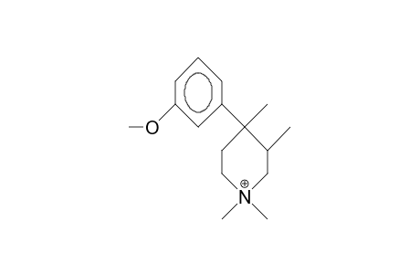 cis-4-(3-Methoxy-phenyl)-1,1,3,4-tetramethyl-piperidinium cation