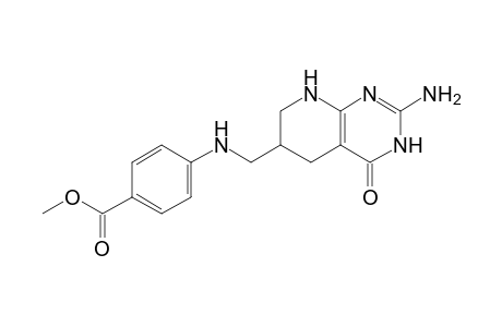 4-[(2-amino-4-keto-5,6,7,8-tetrahydro-1H-pyrido[2,3-d]pyrimidin-6-yl)methylamino]benzoic acid methyl ester