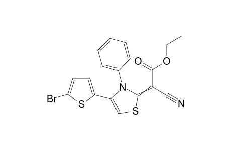 Ethyl 2-(4-(5-bromothiophen-2-yl)-3-phenylthiazol-2(3H)-ylidene)-2-cyanoacetate