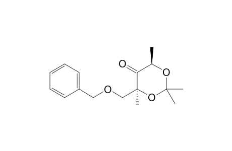 (4S,6R)-4-[(Benzyloxy)methyl]-2,2,4,6-tetramethyl-1,3-dioxan-5-one
