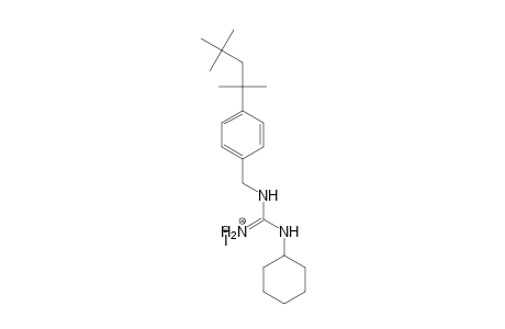 Guanidine, N-cyclohexyl-N'-[[4-(1,1,3,3-tetramethylbutyl)phenyl]methyl]-, monohydriodide
