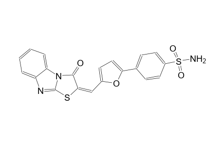 4-{5-[(E)-(3-oxo[1,3]thiazolo[3,2-a]benzimidazol-2(3H)-ylidene)methyl]-2-furyl}benzenesulfonamide