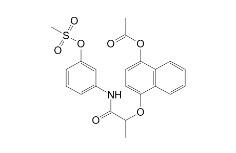 Propanamide, 2-[[4-(acetyloxy)-1-naphthalenyl]oxy]-N-[3-[(methylsulfonyl)oxy]phenyl]-