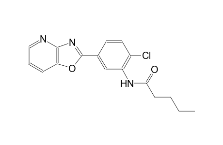 N-(2-chloro-5-[1,3]oxazolo[4,5-b]pyridin-2-ylphenyl)pentanamide