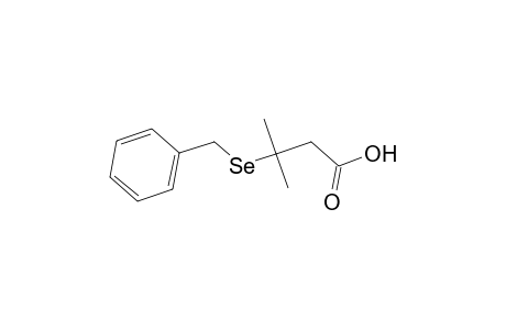 Butanoic acid, 3-methyl-3-[(phenylmethyl)seleno]-