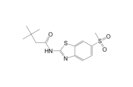 3,3-dimethyl-N-[6-(methylsulfonyl)-1,3-benzothiazol-2-yl]butanamide