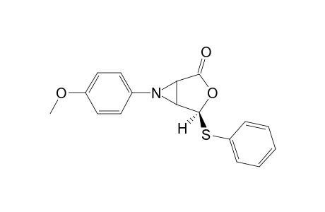 (S)-1-(p-Methoxyphenyl)-4-exo-phenylthio-1H,4H-furo[3,4-b]aziridin-2-one