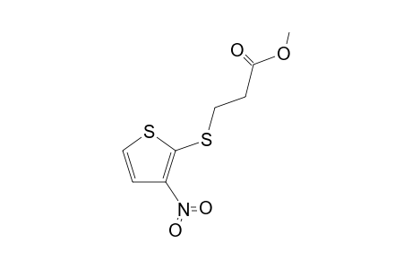 methyl 3-[(3-nitro-2-thienyl)sulfanyl]propanoate