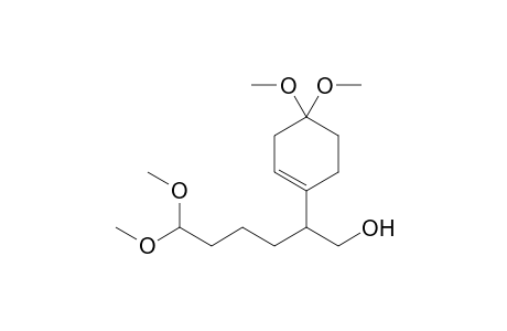 6,6-Dimethoxy-2-(4,4-dimethoxy-1-cyclohexenyl)hexan-1-ol