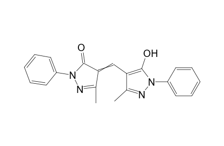 4-[(5-Hydroxy-3-methyl-1-phenyl-1H-pyrazol-4-yl)methyliden]-5-methyl-2-phenyl-pyrazol-3(2H)-one