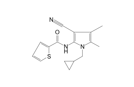 N-[3-cyano-1-(cyclopropylmethyl)-4,5-dimethylpyrrol-2-yl]-2-thiophenecarboxamide