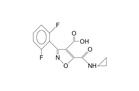 4-Isoxazolecarboxylic acid, 5-[(cyclopropylamino)carbonyl]-3-(2,6-difluorophenyl)-