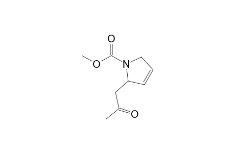 2-(2-oxopropyl)-2,5-dihydropyrrole-1-carboxylic acid methyl ester