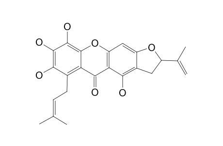 CRATOXYARBORENONE-D;2,3-DIHYDRO-1,5,6,7-TETRAHYDROXY-3-(1-METHYLETHENYL)-8-PRENYL-FURO-[2,3-B]-XANTHONE