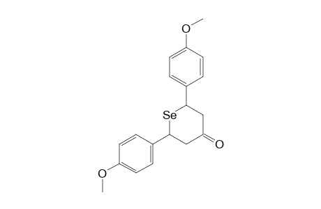 CIS-2,6-BIS-(4-METHOXYPHENYL)-4-SELENANONE