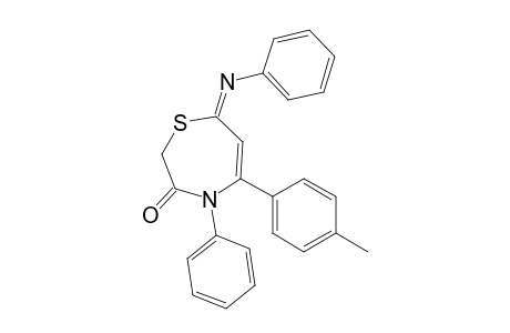 5-(p-Tolyl)-4-phenyl-7-phenylimino-1,4-thiazepin-3-one