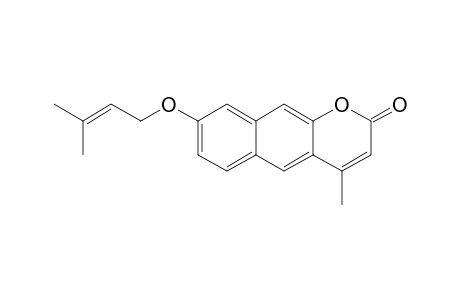 4-Methyl-8-(3-methyl-but-2-enyloxy)-benzo[g]chromen-2-one