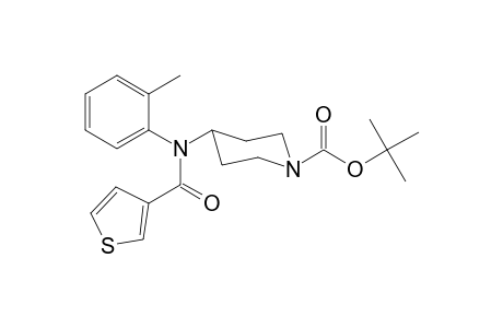 tert-Butyl-4-[(2-methylphenyl)(thiophene-3-carbonyl)amino]piperidine-1-carboxylate