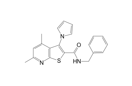 4,6-Dimethyl-N-(phenylmethyl)-3-(1-pyrrolyl)-2-thieno[2,3-b]pyridinecarboxamide