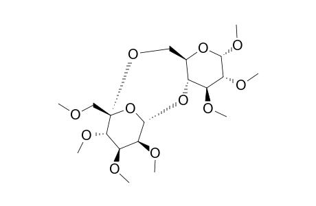 Methyl 5',6-anhydro-2',3',4',6'-tetra-O-methyl-a-D-lyxo-hexos-5'-ulopyranosyl(1-4)-2,3-di-O-methyl-.alpha.,D-mannopyranoside