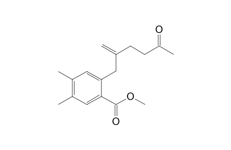 Methyl 4,5-Dimethyl-2-(2-methylene-5-oxohexyl)benzoate