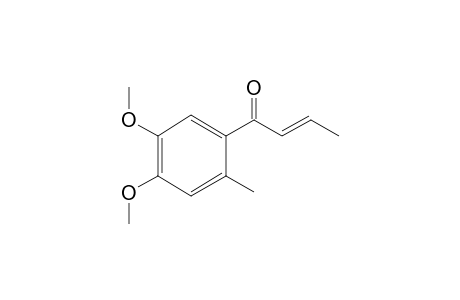 (E)-1-(4,5-dimethoxy-2-methylphenyl)but-2-en-1-one