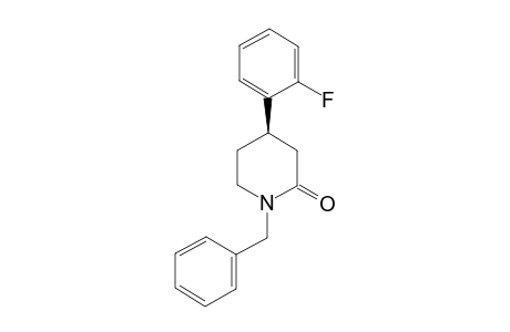 (4R)-1-(Phenylmethyl)-4-(2-fluorophenyl)piperidin-2-one