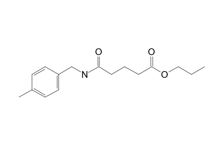 Glutaric acid, monoamide, N-(4-methylbenzyl)-, propyl ester