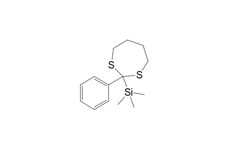 2-Phenyl-2-(trimethylsilyl)-1,3-dithiacycloheptane
