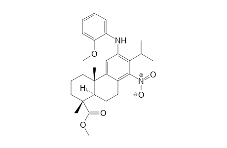 Methyl 12-(2-Methoxyphenyl)amino-14-nitrodehydroabietate