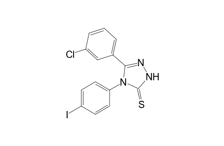 4-(4-Iodophenyl)-5-(3-chlorophenyl)-2,4-dihydro-3H-1,2,4-triazole-3-thione