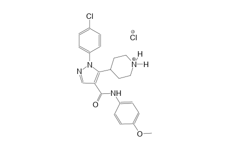 piperidinium, 4-[1-(4-chlorophenyl)-4-[[(4-methoxyphenyl)amino]carbonyl]-1H-pyrazol-5-yl]-, chloride
