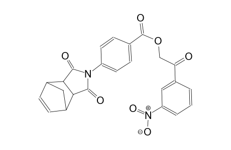 2-(3-nitrophenyl)-2-oxoethyl 4-(1,3-dioxo-3a,4,7,7a-tetrahydro-1H-4,7-methanoisoindol-2(3H)-yl)benzoate
