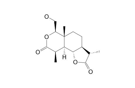 (3S,3aS,5aR,6R,9R,9aS,9bS)-3,5a,9-trimethyl-6-methylol-3,3a,4,5,6,9,9a,9b-octahydropyrano[5,4-g]benzofuran-2,8-quinone