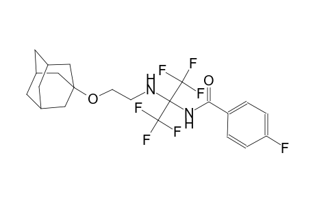 benzamide, 4-fluoro-N-[2,2,2-trifluoro-1-[[2-(tricyclo[3.3.1.1~3,7~]dec-1-yloxy)ethyl]amino]-1-(trifluoromethyl)ethyl]-