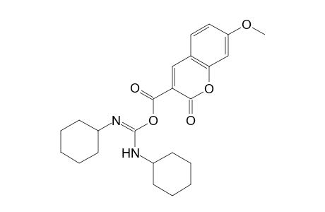 (N,N'-dicyclohexylcarbamimidoyl) 7-methoxy-2-oxidanylidene-chromene-3-carboxylate