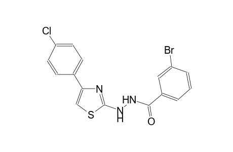 3-bromo-N'-[4-(4-chlorophenyl)-1,3-thiazol-2-yl]benzohydrazide