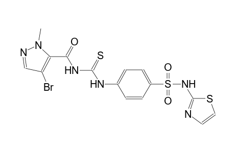 4-[({[(4-bromo-1-methyl-1H-pyrazol-5-yl)carbonyl]amino}carbothioyl)amino]-N-(1,3-thiazol-2-yl)benzenesulfonamide