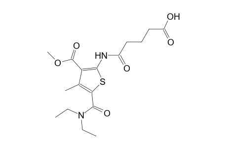 5-{[5-[(diethylamino)carbonyl]-3-(methoxycarbonyl)-4-methyl-2-thienyl]amino}-5-oxopentanoic acid