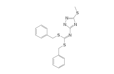 DIBENZYL-(3-METHYLTHIO-1H-1,2,4-TRIAZOL-5-YL)-IMINODITHIOCARBONATE