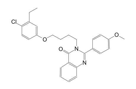 3-[4-(4-chloro-3-ethylphenoxy)butyl]-2-(4-methoxyphenyl)-4(3H)-quinazolinone