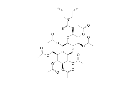 [2,3,6-Tri-O-acetyl-4-O-(2,3,4,6-tetra-O-acetyl-b-d-galactopyranosyl)-b-d-glucopyranosyl]-diallyl-dithiocarbamate