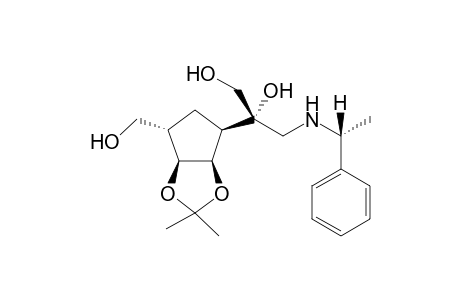 (S)-2-((3aR,4R,6S,6aS)-6-Hydroxymethyl-2,2-dimethyl-tetrahydro-cyclope nta[1,3]dioxol-4-yl)-3-((R)-1-phenyl-ethylamino)-propane-1,2-diol