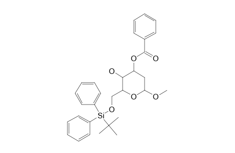 METHYL-3-O-BENZOYL-6-O-(TERT.-BUTYLDIPHENYLSILYL)-2-DEOXY-ALPHA-D-RIBO-HEXOPYRANOSIDE