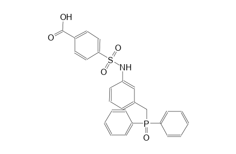 4-({3-[(diphenylphosphoryl)methyl]anilino}sulfonyl)benzoic acid