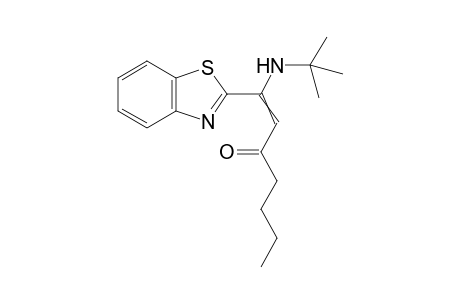 1-Benzothiazol-2-yl-1-tert-butylamino-hept-1-en-3-one