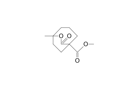 5-Methyl-7-oxo-6-oxa-bicyclo(3.2.2)nonane-1-carboxylic acid, methyl ester
