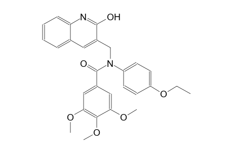 N-(4-ethoxyphenyl)-N-[(2-hydroxy-3-quinolinyl)methyl]-3,4,5-trimethoxybenzamide